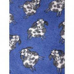 Vet Bed Blu "Farm Animals" con mucche