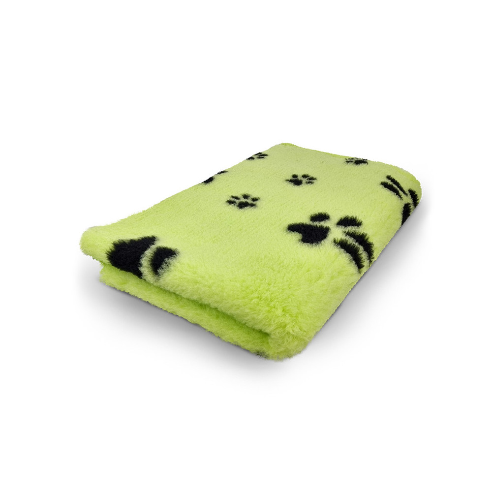 Vet Bed verde lime con zampe nere piccole e grandi