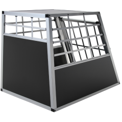 Kennel Topmast in alluminio nero misura M 69 x 54 x 50 cm