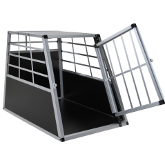 Kennel Topmast in alluminio nero misura M 69 x 54 x 50 cm