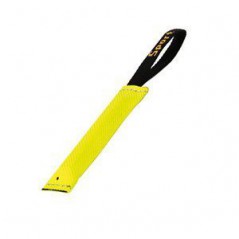 Salamotto con squeaker. Tug Giallo 4 x 18 cm per cani