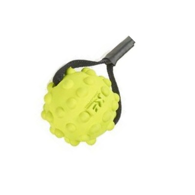 Pallina Sportz Ball gomma morbida con corda per cani